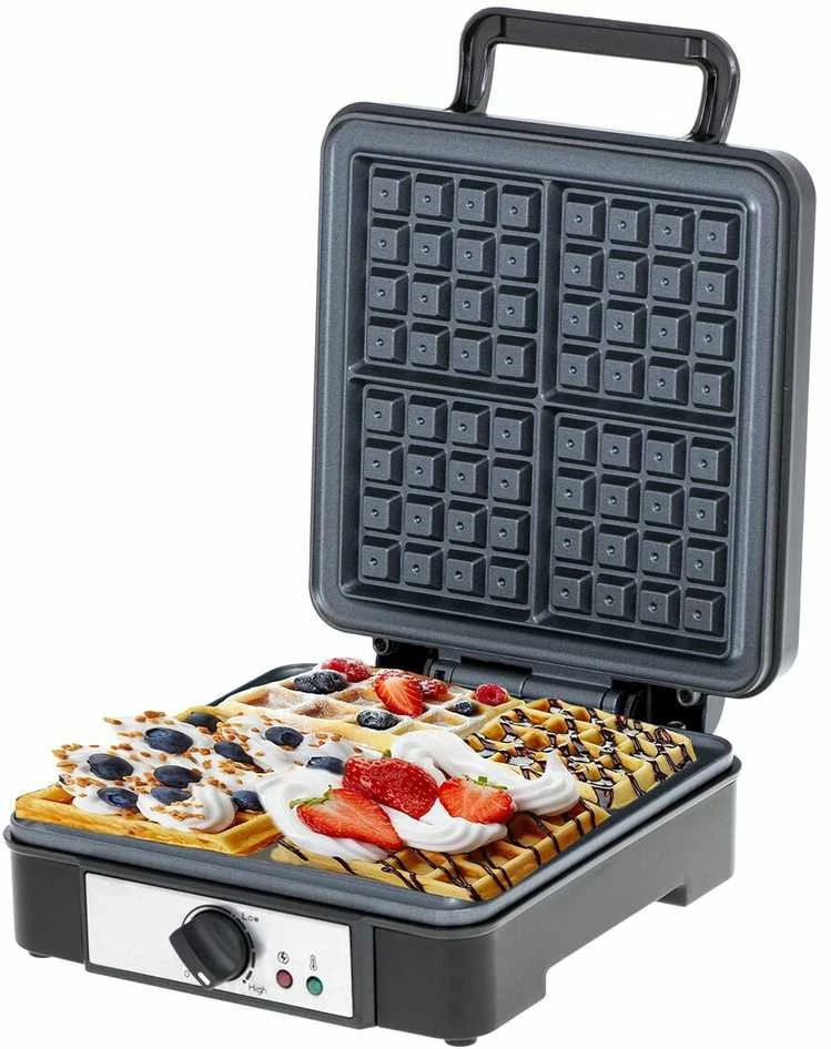 Adler | Vaflinė | AD 3049 | 1200 W | Number of pastry 4 | Belgium | Juodas