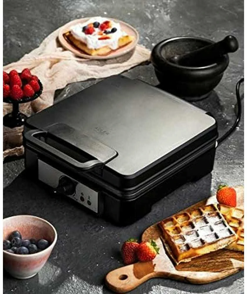 Adler | Vaflinė | AD 3049 | 1200 W | Number of pastry 4 | Belgium | Juodas