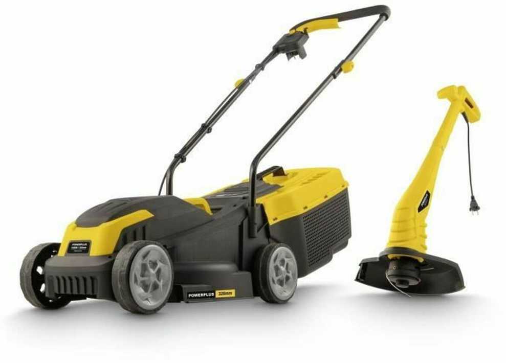 Powerplus POWXG62205T sodo įrankių rinkinys, 1300W, 320mm, 250W, 30L, 25-65mm, 3 pad., 87-92,5cm, 250m²