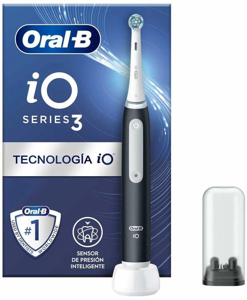 Oral-B iO Series 3 juodas šepetėlis su priedais