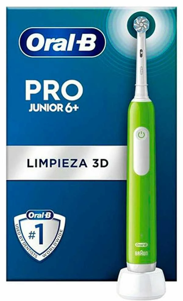 Oral-B Junior Elektrinis Dantų šepetėlis Vaikam, Žalias