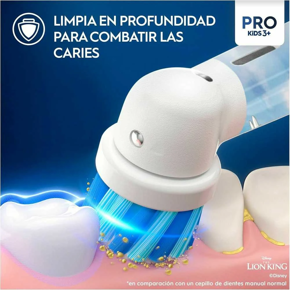 Dantų šepetėlis Oral-B Vitality Pro D103 Kids 3+ Lion King raudona