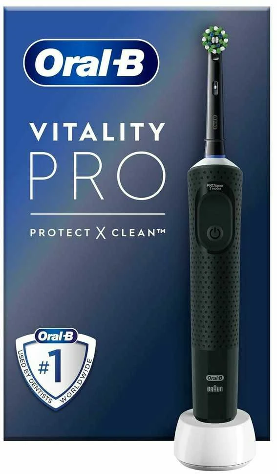 Oral-B Vitality Pro juodas šepetėlis su pakuote