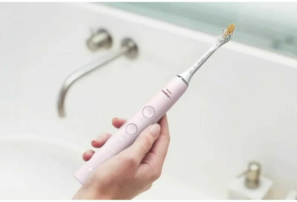 Elektrinis dantų šepetėlis Philips Sonicare DiamondClean 9000 HX9911/21, Rožinis