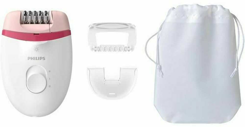 Philips Satinelle Essential Kompaktiškas laidinis epiliatorius BRE255/00