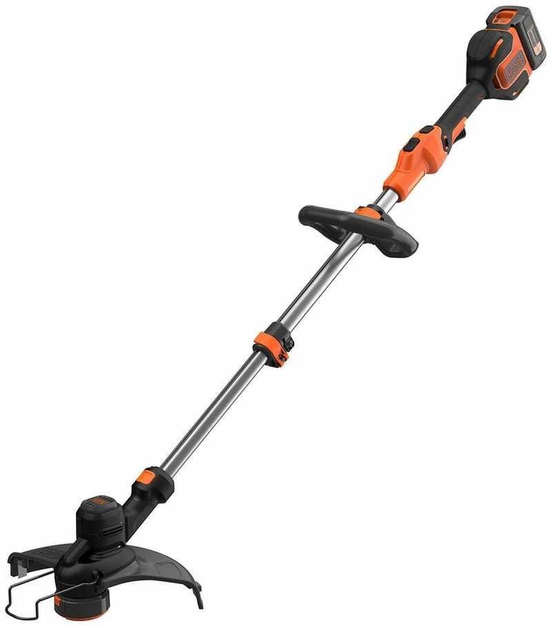 Black & Decker Juodas & Decker Juoda+33 cm belaidė 33 cm pjaustytuvas Decker BCST636L1 -QW 36V 2,5 Ah PowerCommand Pivotant 180 - Teleskopinis vamzdis - 2 rankenos