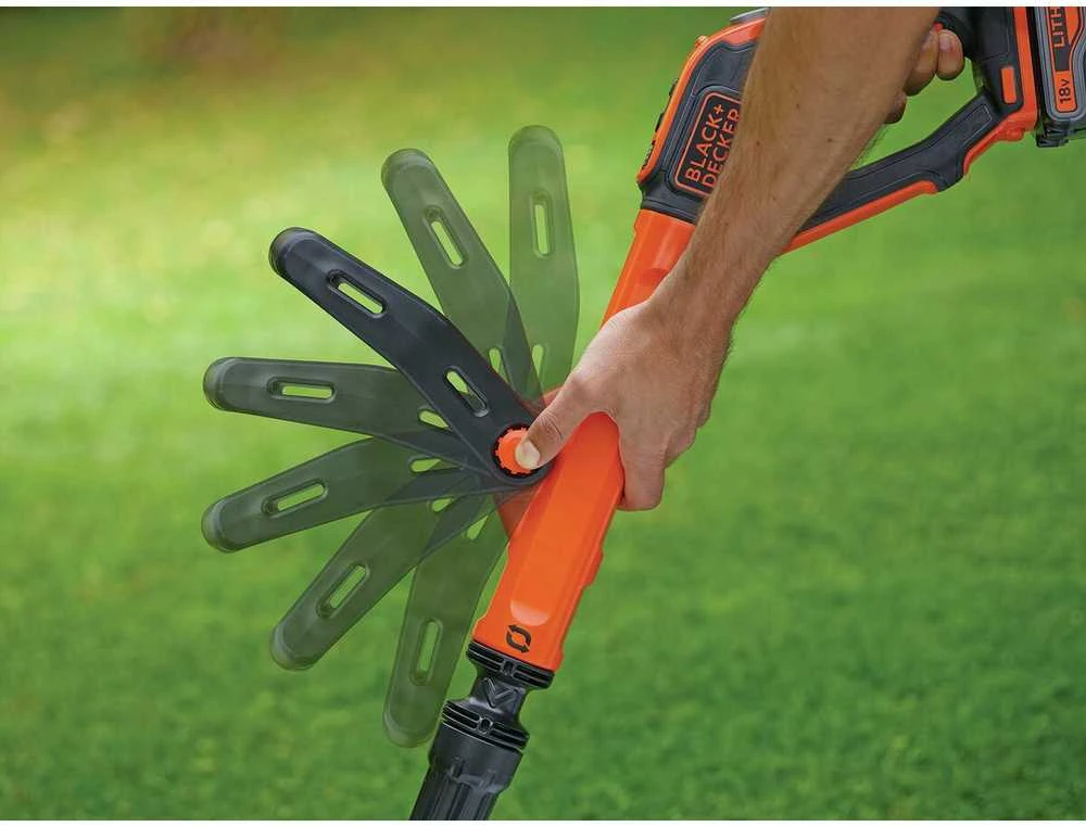 Black & Decker Juodas & Decker Akumuliatorinė žoliapjovė STC1820ESTC1820EPC 18 V 2 Ah 28 cm, Juodas & Decker