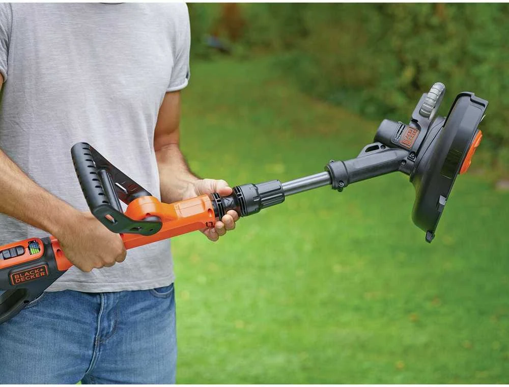Black & Decker Juodas & Decker Akumuliatorinė žoliapjovė STC1820ESTC1820EPC 18 V 2 Ah 28 cm, Juodas & Decker
