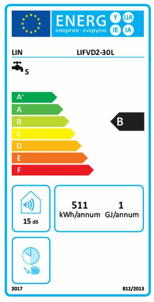 Elektrinis Boileris - LIN LIFVD2 30L Baltas