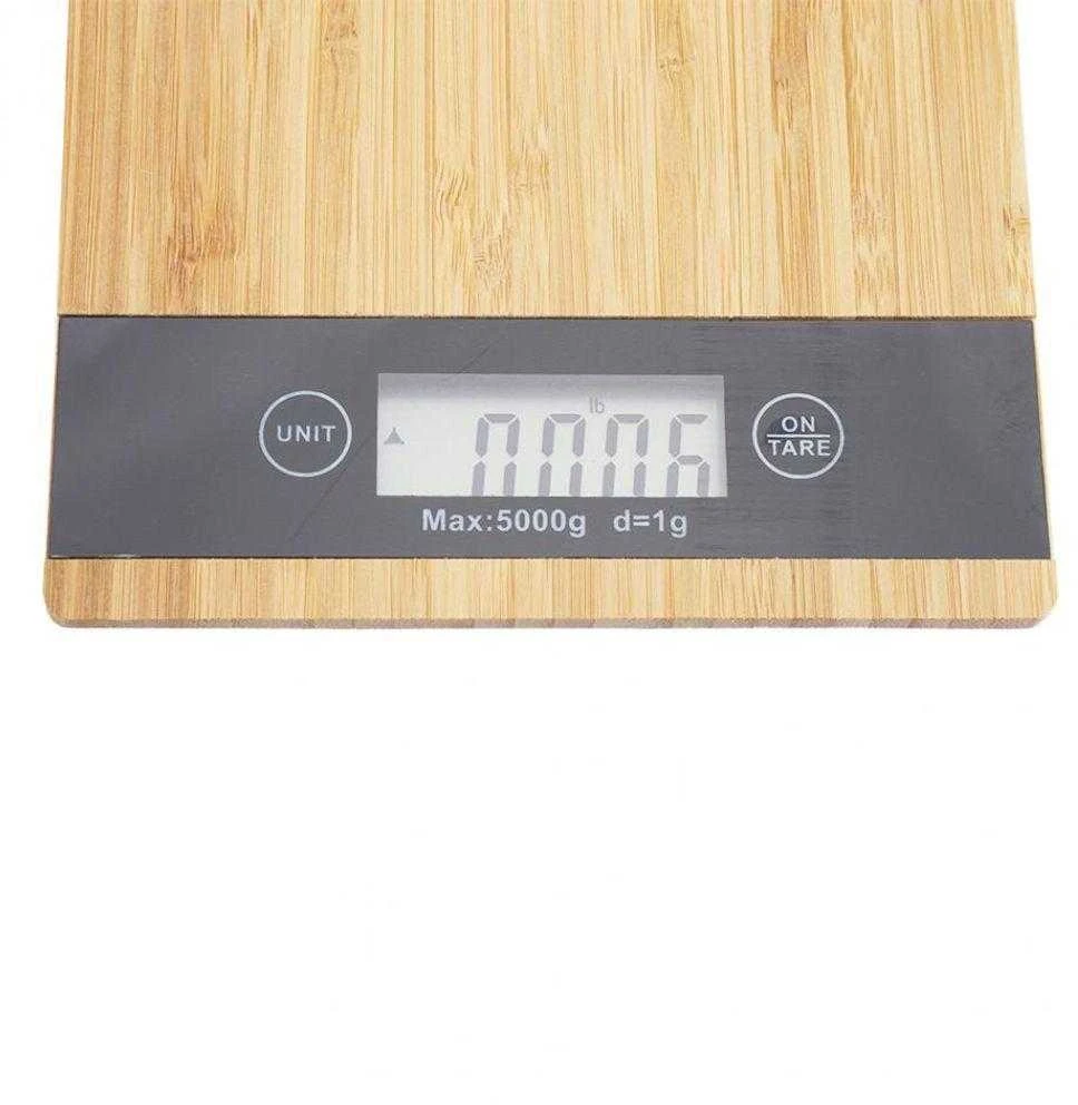 Verk Virtuvinės svarstyklės bambukinės iki 5kg