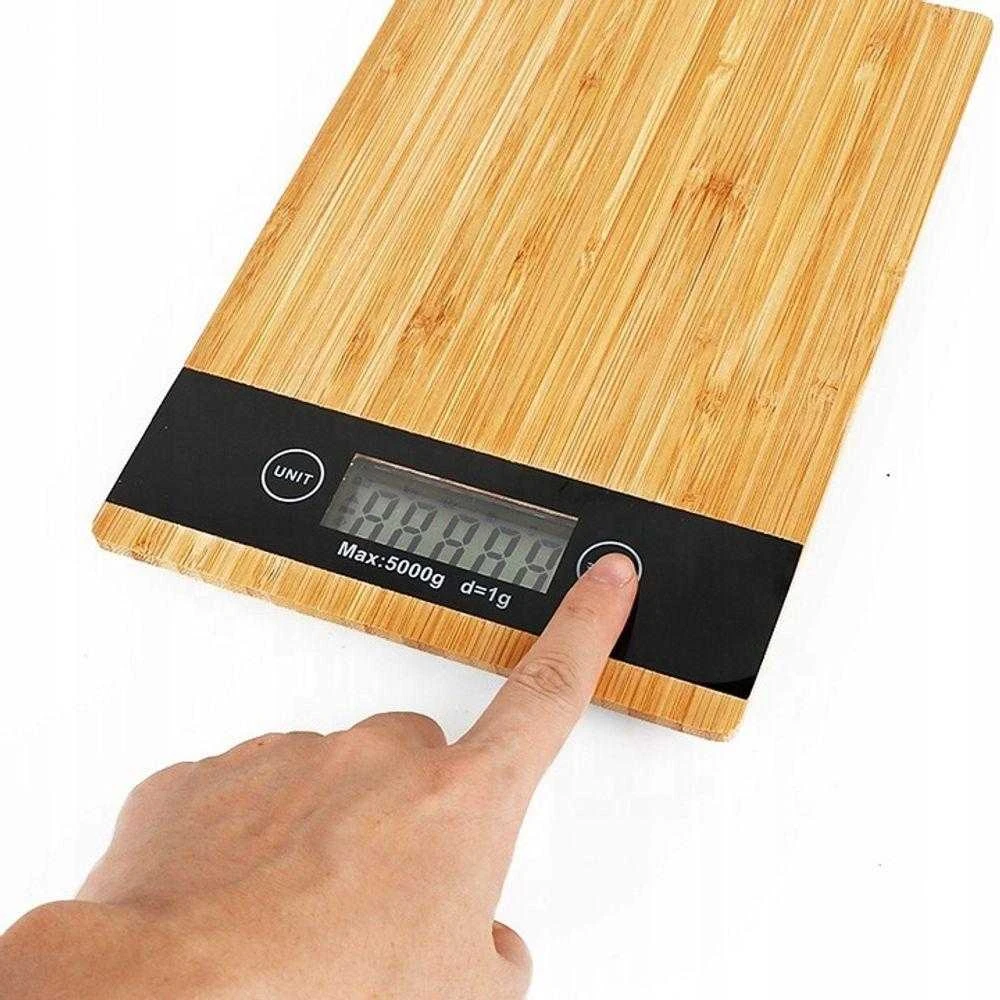 Verk Virtuvinės svarstyklės bambukinės iki 5kg