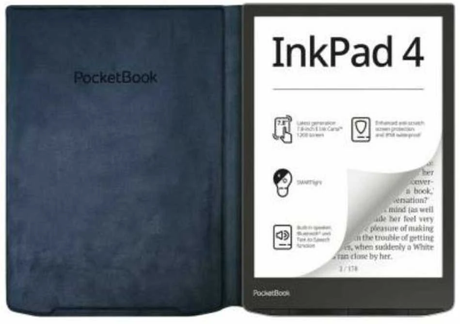 POCKETBOOK dėklas Įkraunamas InkPad Color3, InkPad 4, nakties mėlynas
