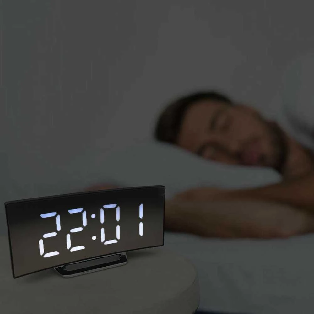 Elektroninis laikrodis su LED ekranu ir termometru DT-6507