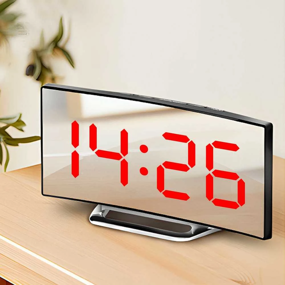 Elektroninis laikrodis su LED ekranu ir termometru DT-6507