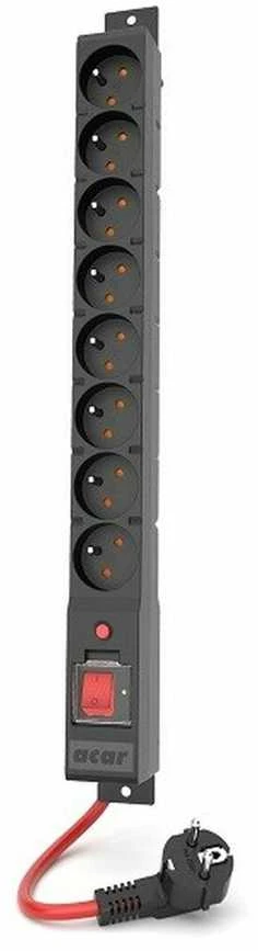 ACAR S8 Juodas 8 AC outlet(s) 230 V 3m