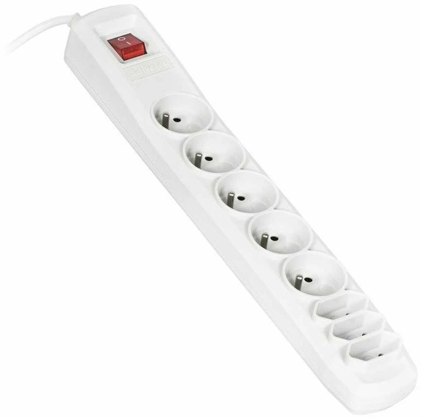 Ilgiklis - Activejet APN-8G/1,5M-GR 8 AC Išvestys Pilkas