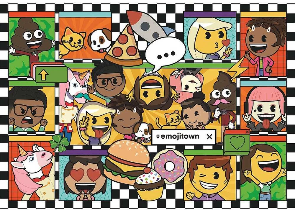 Clementoni Dėlionė 180 vnt. - Emoji Town