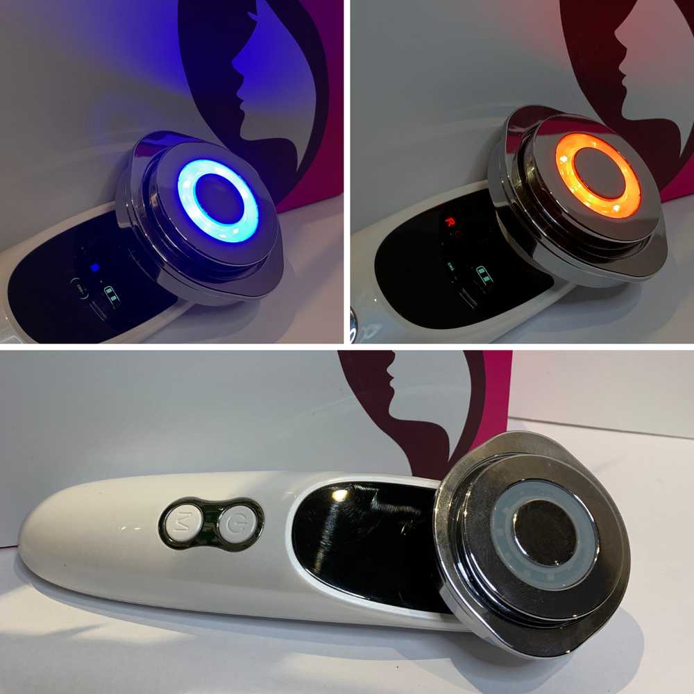 EMS veido masažuoklis ir valiklis su LED fotonais