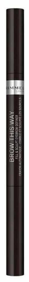 Antakių dažai "Rimmel London Brow This Way Fill And Sculpt Eyebrow Definer 002 Medium 0,25 g"