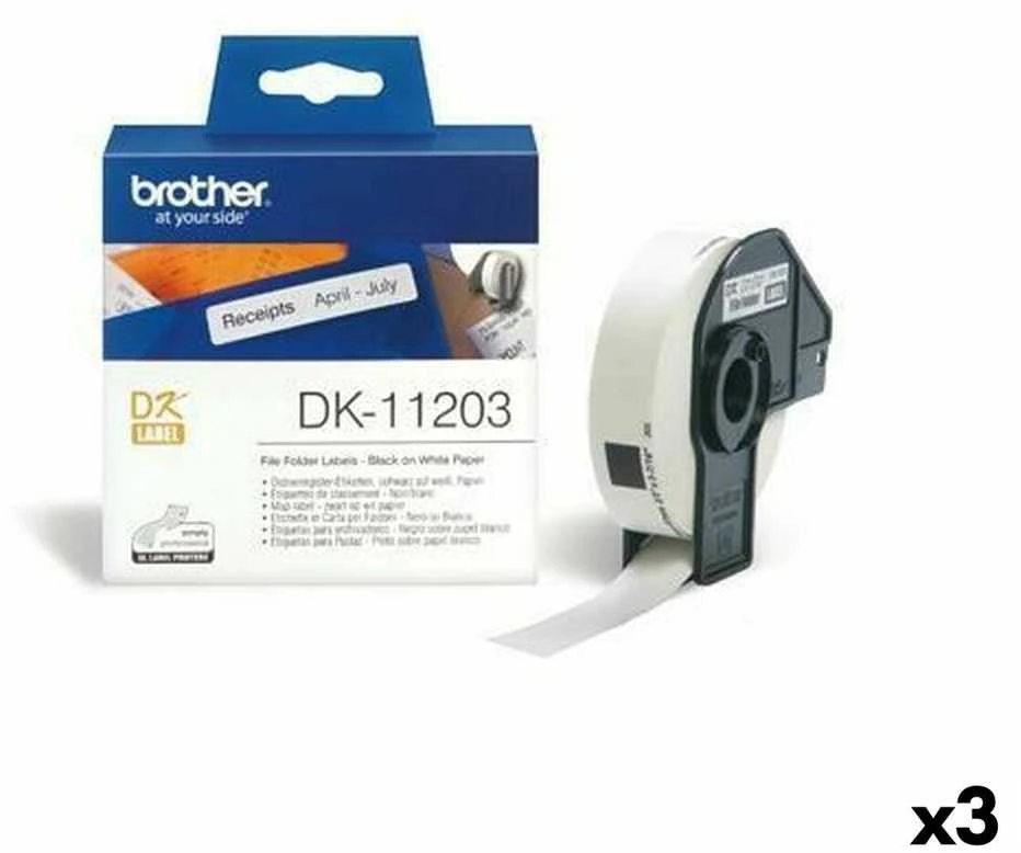 BROTHER DK11203 FAILŲ ALANKO ETIKETĖS