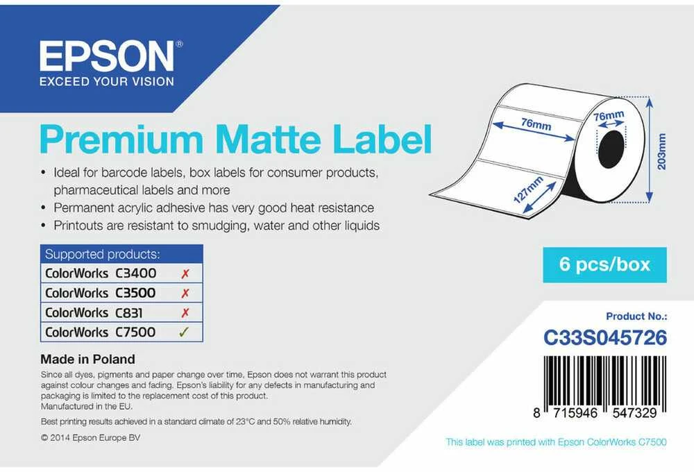 Epson Premium Matte Label (C33S045726)