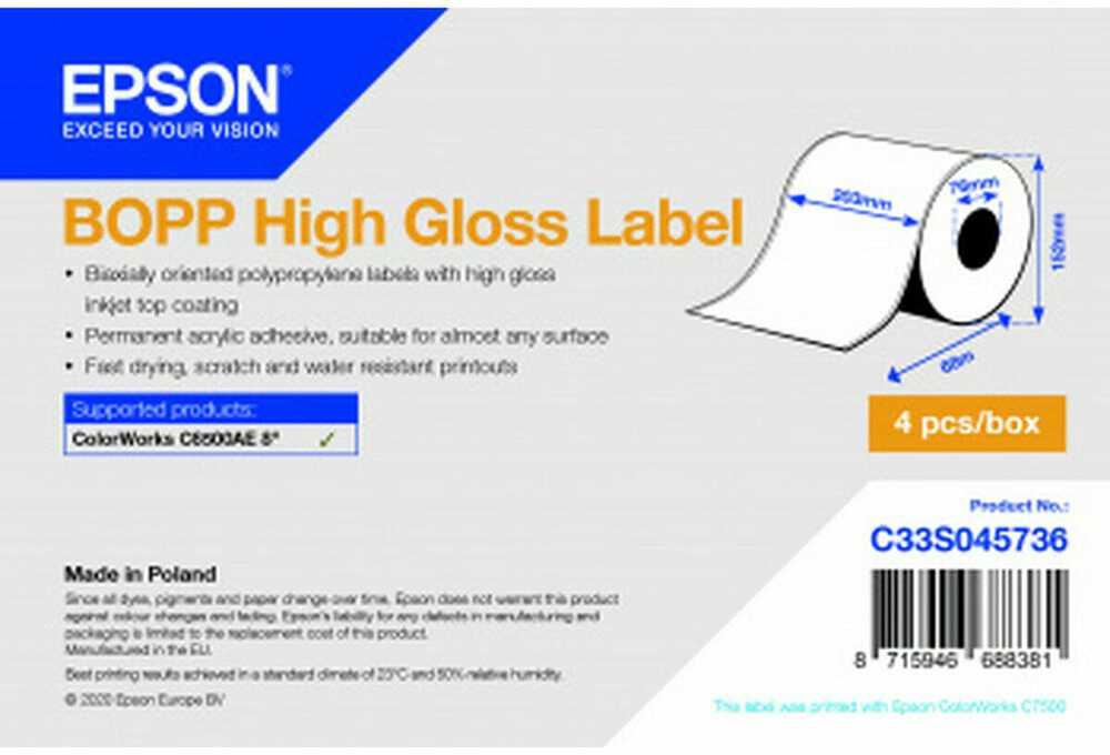 Triton Epson C33S045736 etiketės spausdinimui