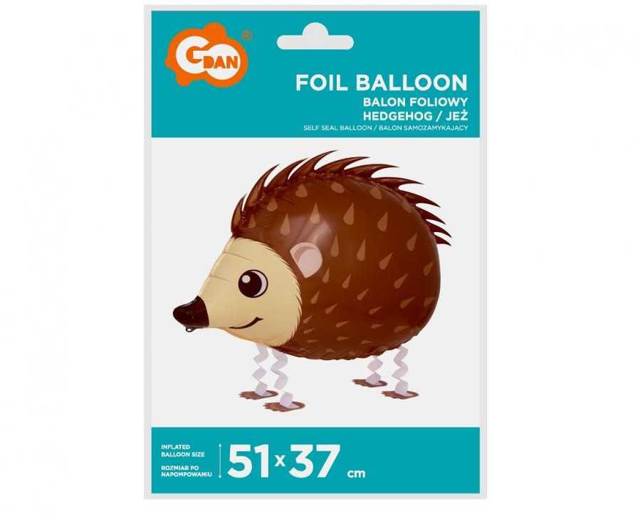 GoDan folijos balionas Ežis 51x37cm vaikščiojantis BF-HJZC 81913