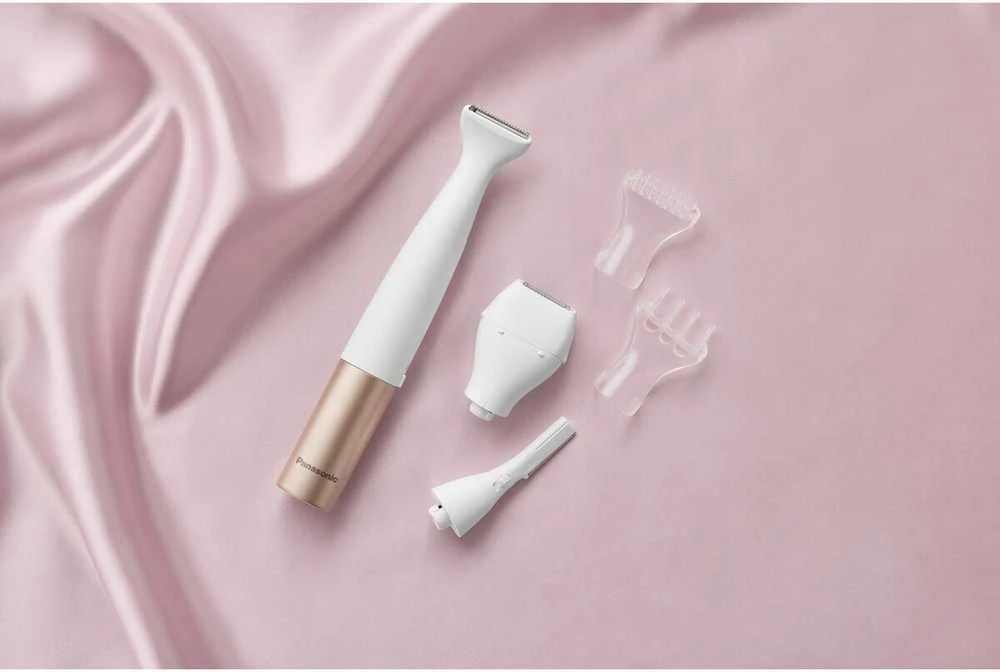 Panasonic 5-in-1 kūno ir bikinio žoliapjovės rinkinys | ES-WM31 | Belaidis | Drėgnas ir sausas | Baltas/Gold Rose