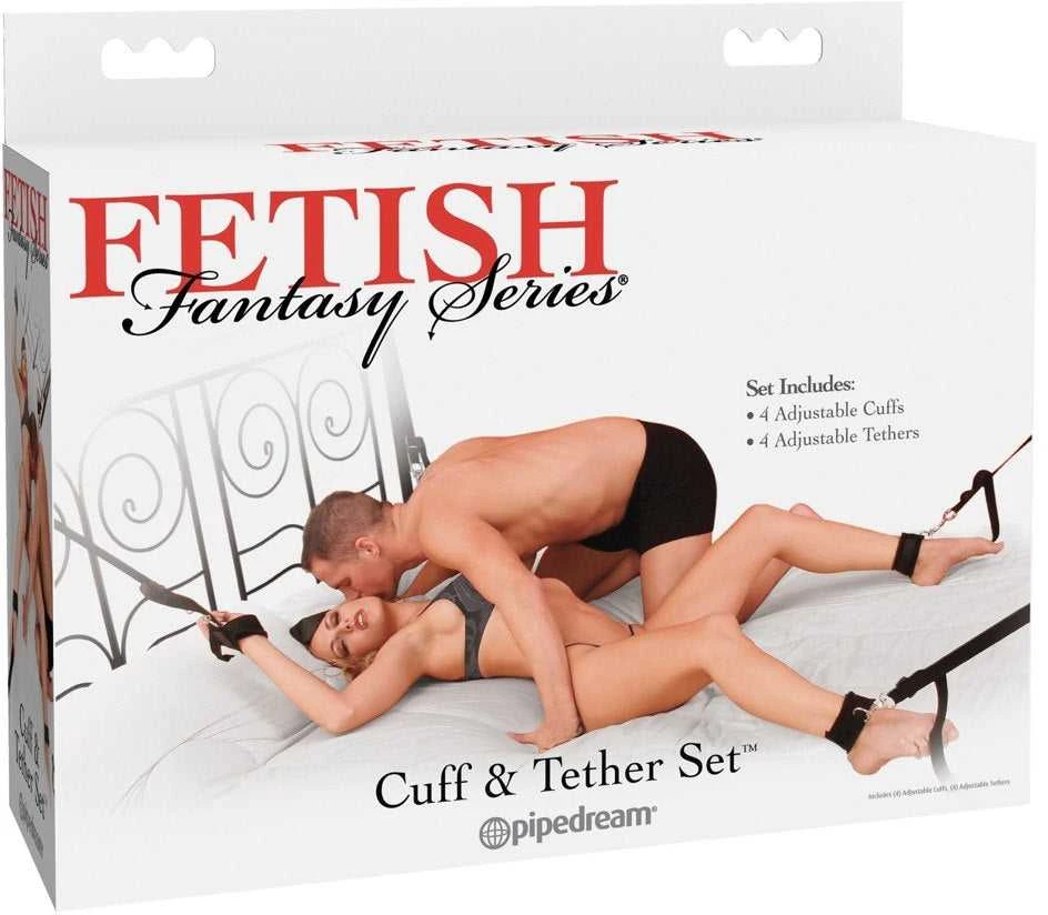 Pipedream FFS Cuff & Tether Set Juodas