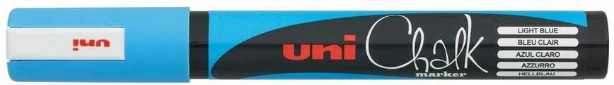 UNI-BALL Uni Chalk marker komplektas 4 vnt. PWE5 ( baltas, red, žalias, mėlynas)