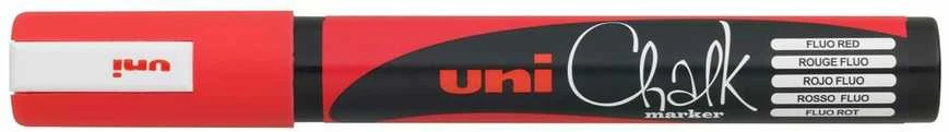 UNI-BALL Uni Chalk marker komplektas 4 vnt. PWE5 ( baltas, red, žalias, mėlynas)