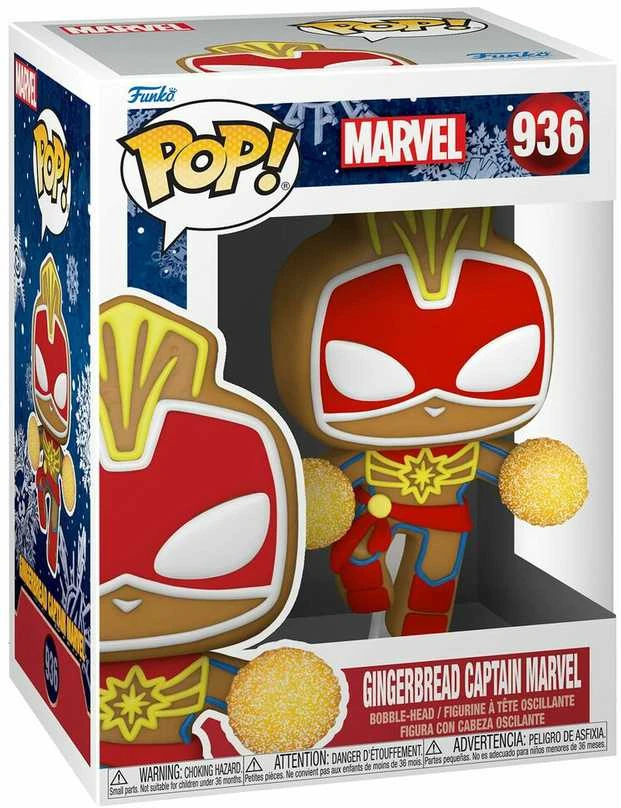 Funko POP Marvel: Holiday - Gingerbread Captain Marvel