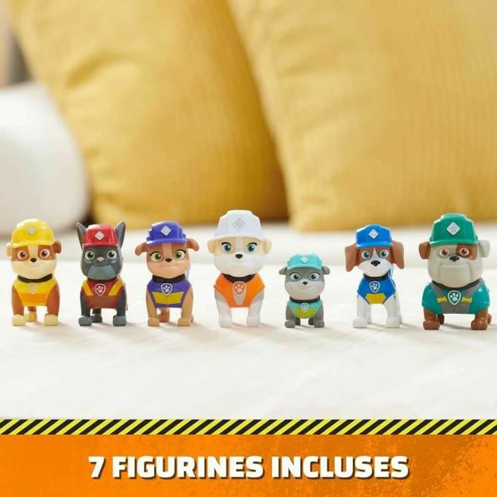 Žaislinių figurėlių rinkinys Spin Master PAW Patrol Rubble&Crew, 7 vnt.