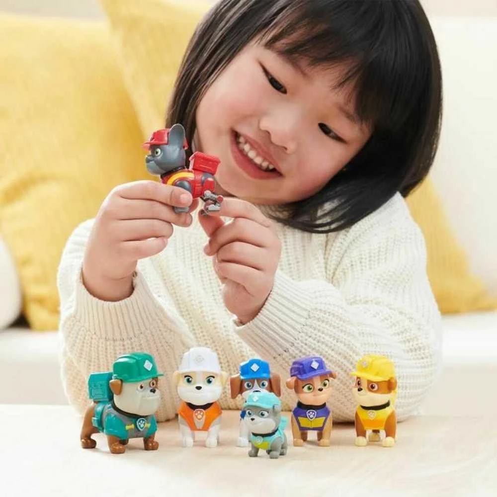 Žaislinių figurėlių rinkinys Spin Master PAW Patrol Rubble&Crew, 7 vnt.