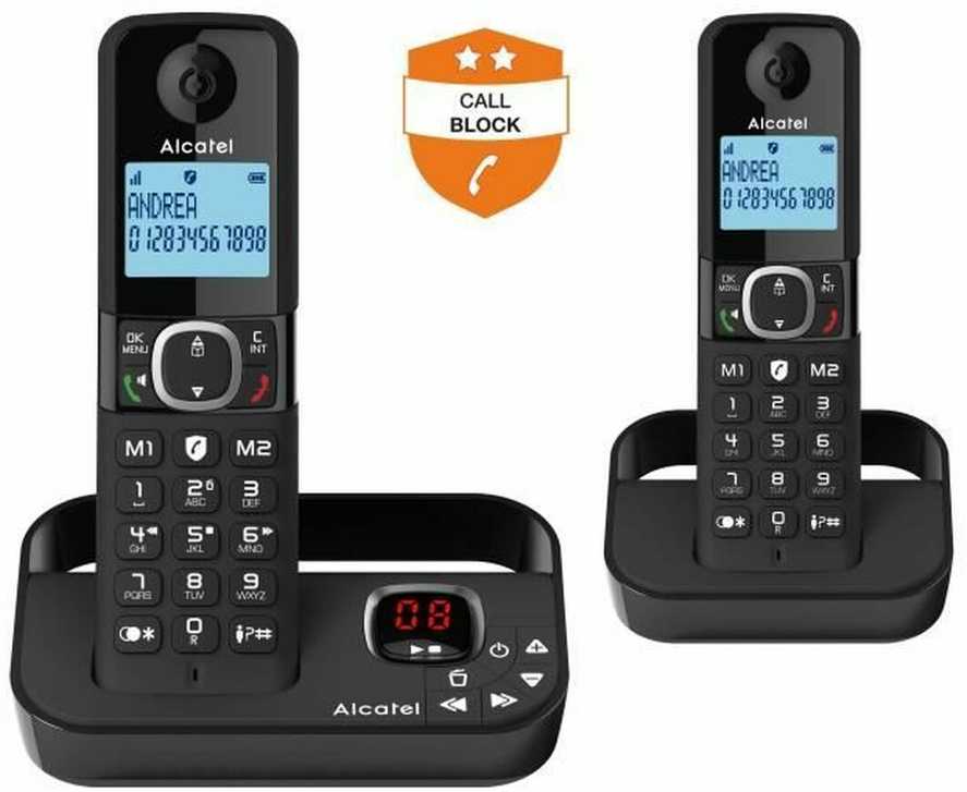 Stacionarus telefonas Alcatel belaidis F860 - DECT - Didelis ekranas (ATL1423426)