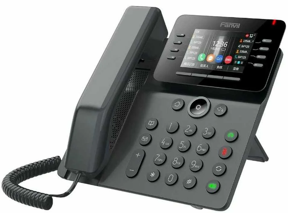 FNV Fanvil V64 IP telefonas Juoda 12 linijos LCD „Wi-Fi“