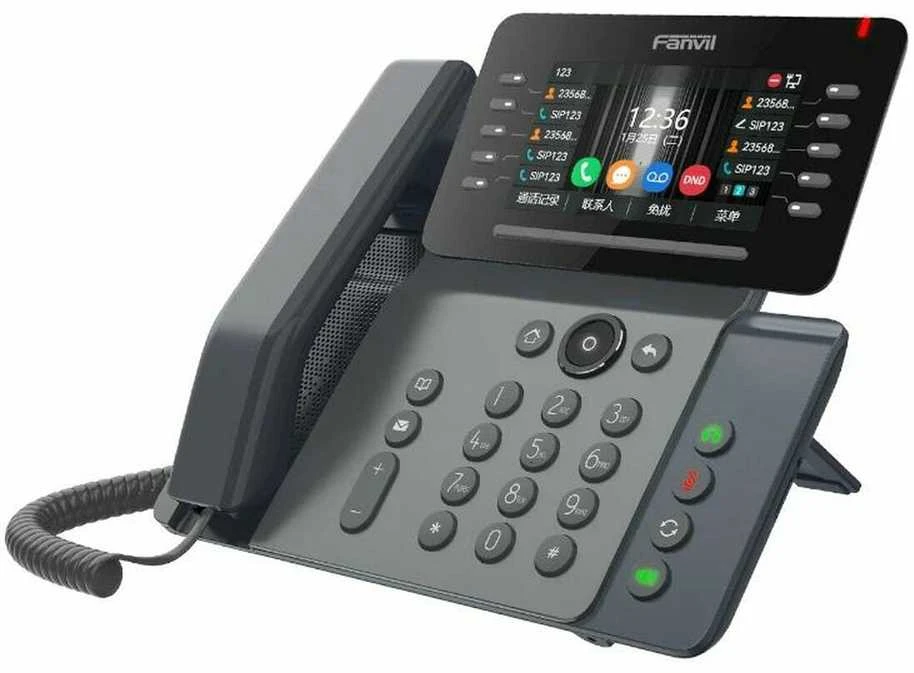 FNV Fanvil V65 IP telefonas Juoda 20 linijos LCD „Wi-Fi“
