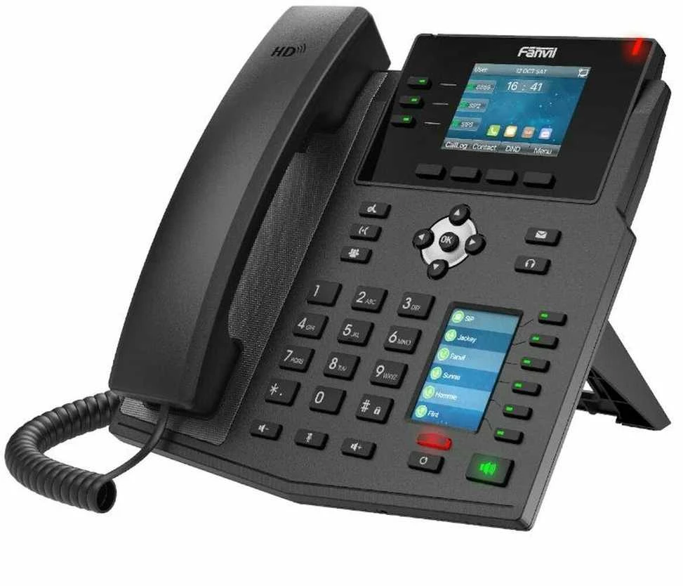 FNV Fanvil X4U IP telefonas Juoda 12 linijos LCD „Wi-Fi“