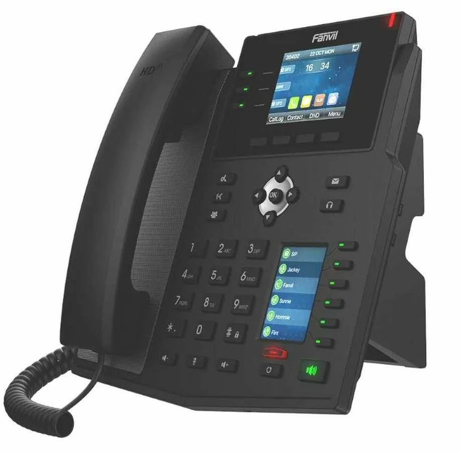 FNV Fanvil X4U IP telefonas Juoda 12 linijos LCD „Wi-Fi“