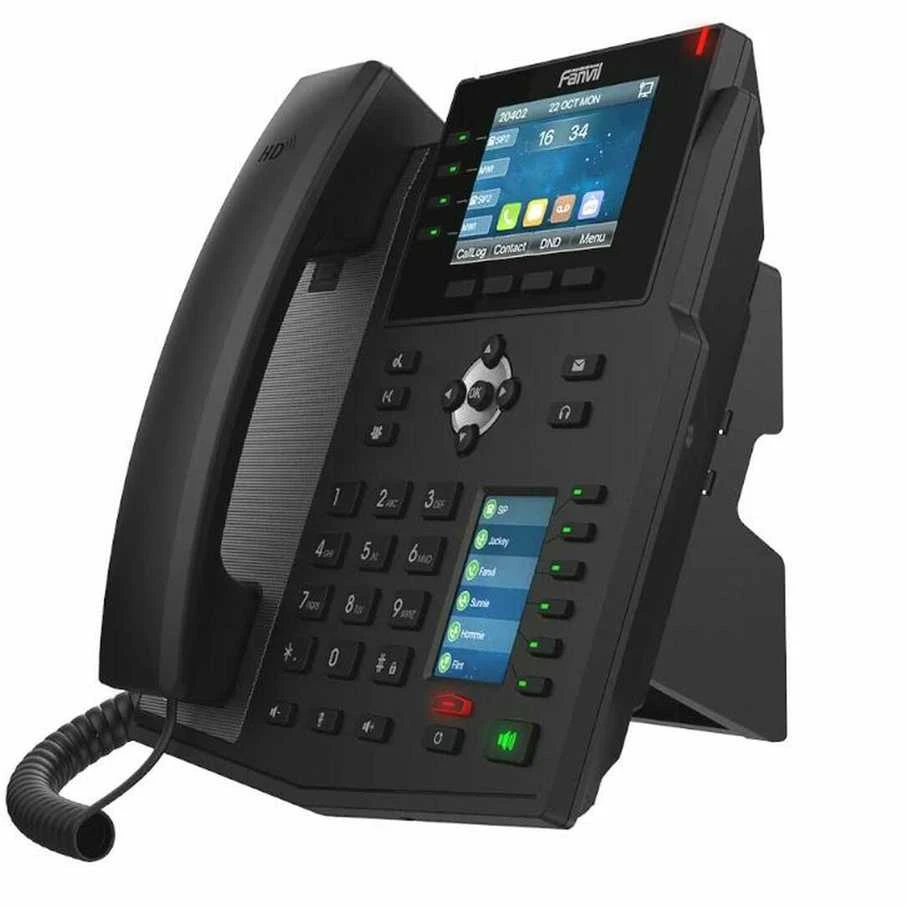 FNV Fanvil X5U IP telefonas Juoda 16 linijos LCD „Wi-Fi“