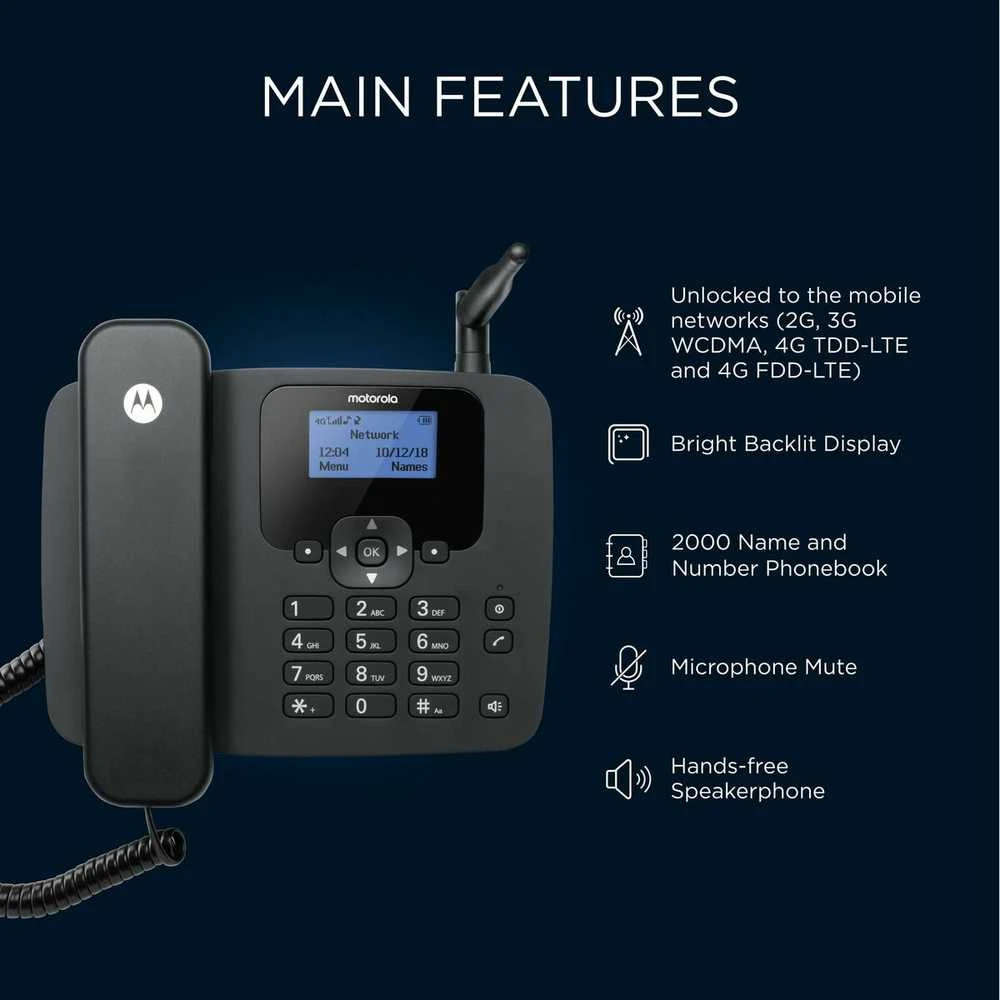 Motorola FW410L 4G juodas