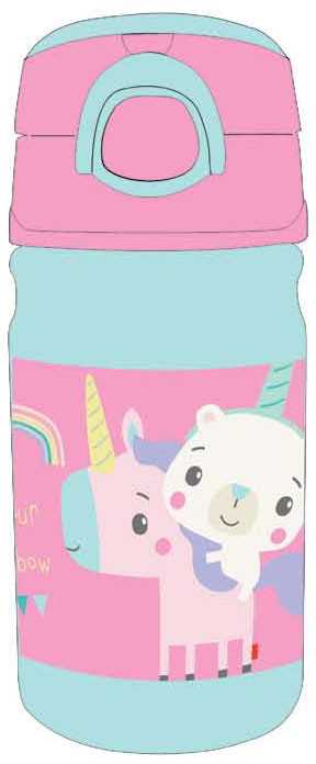 Fisher-Price Animals Vienaragio plastikinis butelis su kabliuku 350 ml