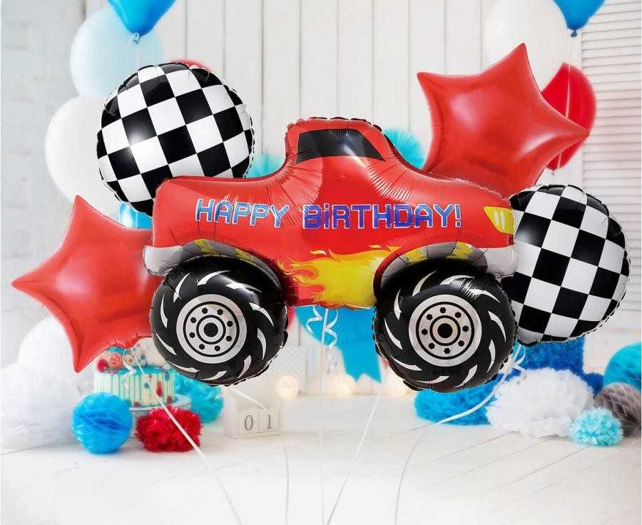 GoDan Foil balionai Monster Truck rinkinys 5 vnt
