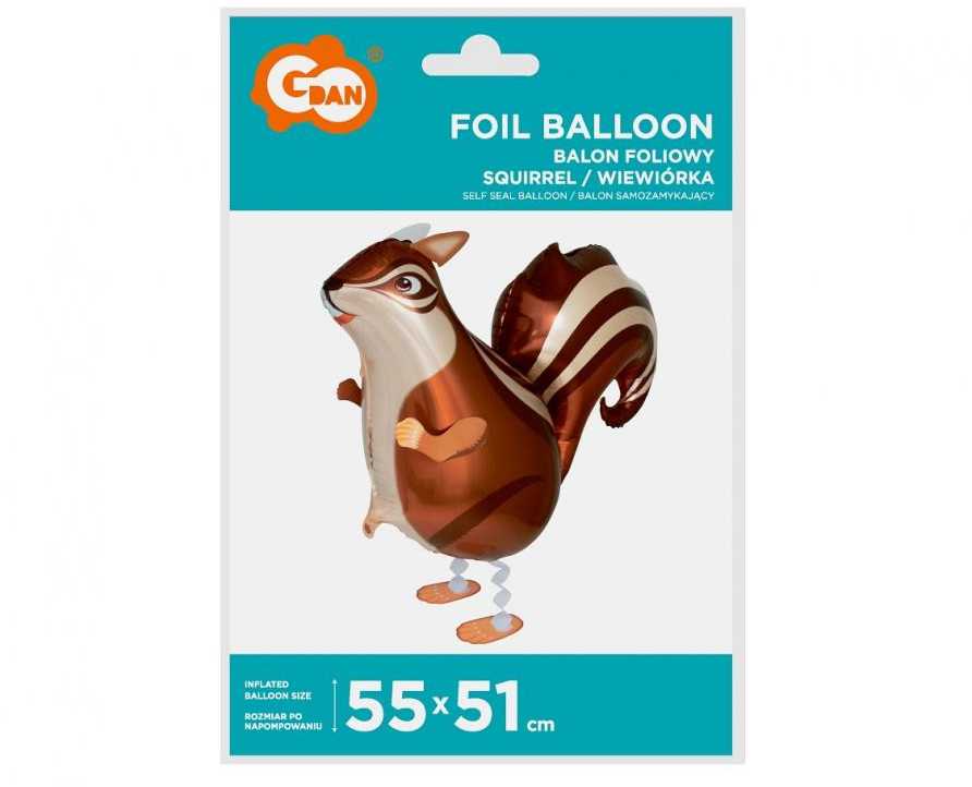 GoDan voverės formos folijos balionas 55x51cm BF-HWWC 81937