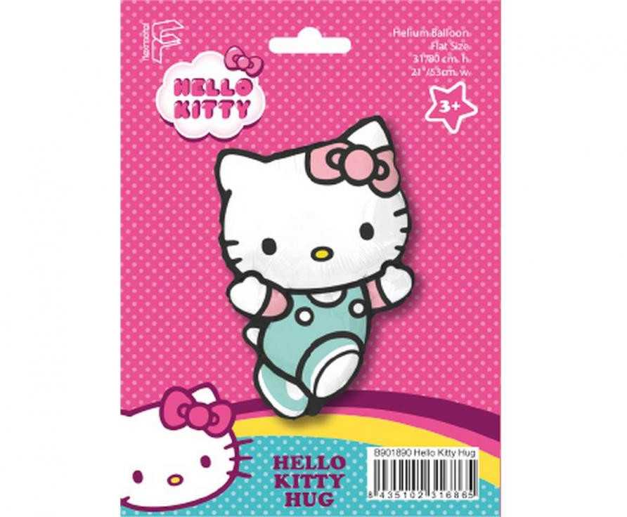 Folinis balionas „Hello Kitty“ apkabinimas, 80 cm