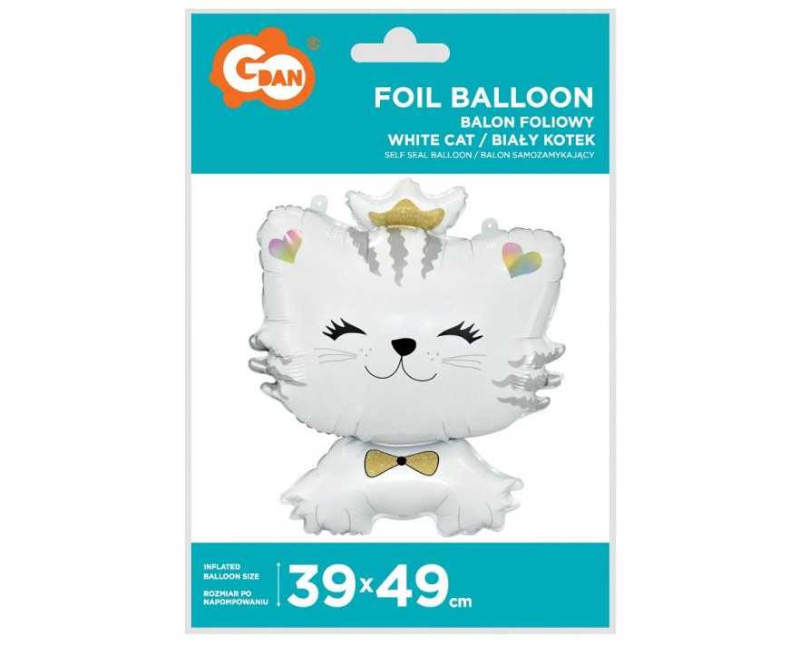 GoDan BALON FOL KOTEK BIA 39X49 GO FOL