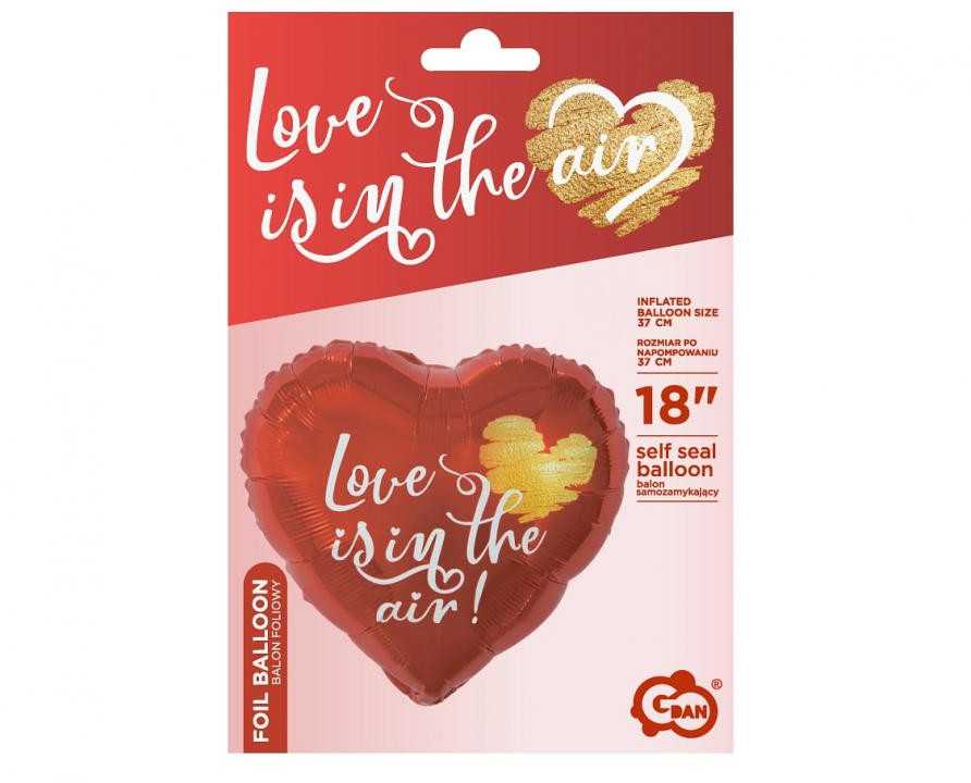 GoDan Balon foliowy Love Is In The Air 46cm