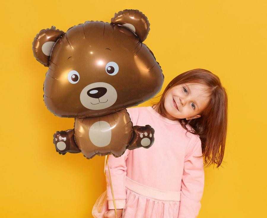 GoDan Teddy Bear folijos balionas didelis 60x55 BF-HMSD 10621