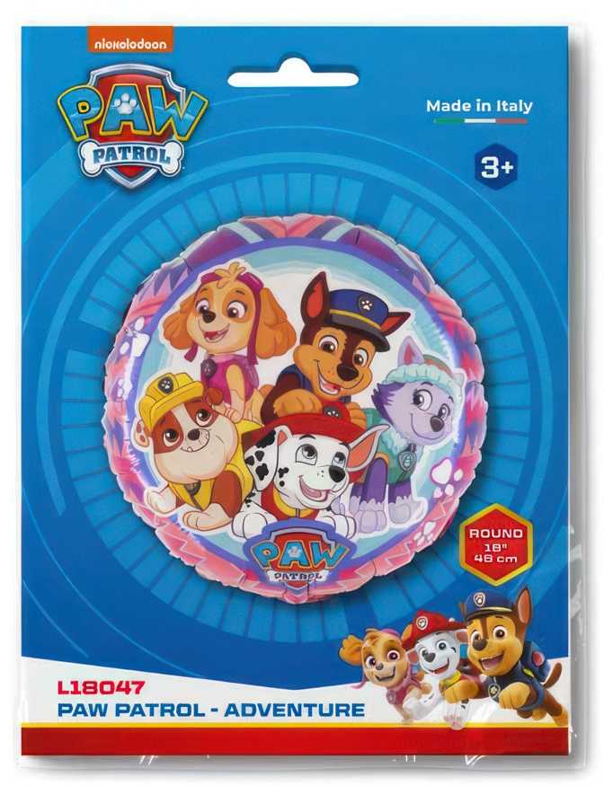 Folinis balionas „Paw Patrol Adventure“ 46 cm