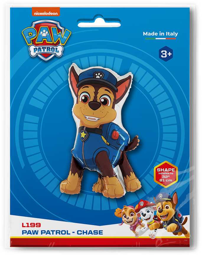 Folinis balionas „Paw Patrol“ – „Chase“ 81 cm